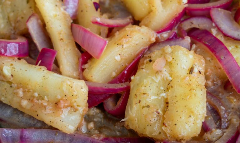 Garlic Sauced Yuca